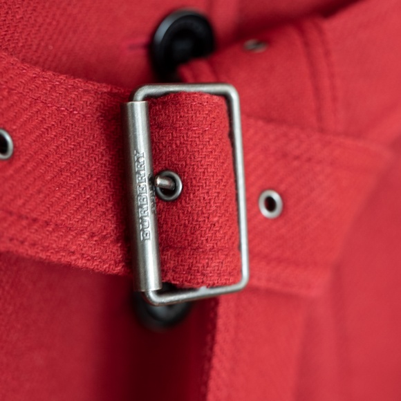 Burberry Brit Red Trench Coat - Picture 7 of 8